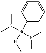 トリス(ジメチルアミノ)(フェニル)シラン 化学構造式