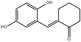 Cyclohexanone, 2-[(2,5-dihydroxyphenyl)methylene]-, (2E)- (9CI) Structure