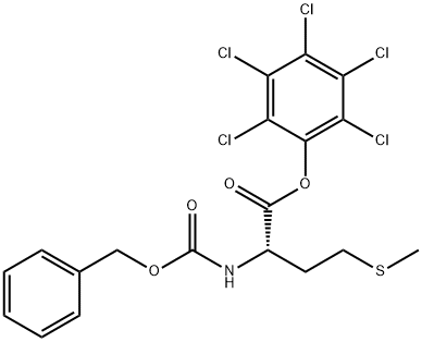 N-[(Benzyloxy)carbonyl]-L-methionine pentachlorophenyl ester Struktur