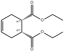 cis-4-シクロヘキセン-1,2-ジカルボン酸ジエチル 化学構造式