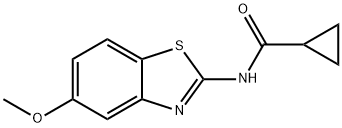 Cyclopropanecarboxamide, N-(5-methoxy-2-benzothiazolyl)- (9CI) Structure
