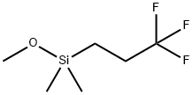 (3,3,3-トリフルオロプロピル)ジメチルメトキシシラン 化学構造式
