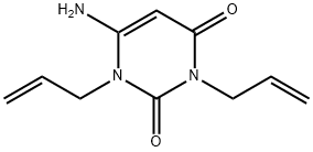 1,3-diallyl-6-aminouracil monohydrate Structure