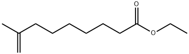 8-メチル-8-ノネン酸エチル 化学構造式