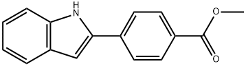 甲基4-(吲哚-2-基)苯甲酸 结构式
