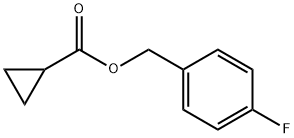 Cyclopropanecarboxylic acid, (4-fluorophenyl)methyl ester (9CI) Structure