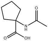 1-acetamidocyclopentane-1-carboxylic acid Struktur