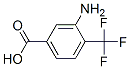 3-氨基-4-三氟甲基苯甲酸, 4857-33-4, 结构式