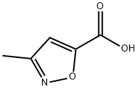 3-メチル-イソオキサゾール-5-カルボン酸 化学構造式