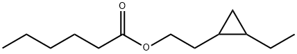 Hexanoic acid, 2-(2-ethylcyclopropyl)ethyl ester (9CI) Structure