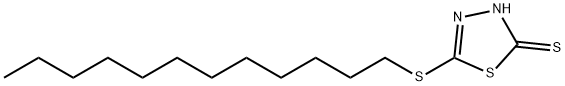5-DODECYLTHIO[1,3,4]THIADIAZOLE-2-THIOL Struktur