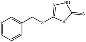 5-(ベンジルスルファニル)-1,3,4-チアジアゾール-2-チオール 化学構造式