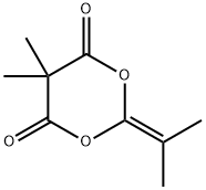 1,3-Dioxane-4,6-dione, 5,5-dimethyl-2-(1-methylethylidene)- 结构式