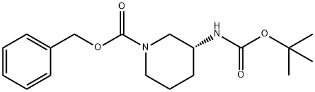 (R)-3-N-BOC-AMINO-1-CBZ-PIPERIDINE Structure