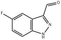 5-氟-1H-吲唑-3-甲醛 结构式