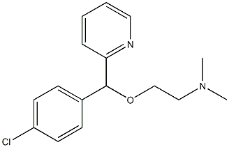 氯苯吡醇胺 结构式