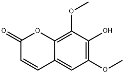 6,8-ジメトキシ-7-ヒドロキシクマリン 化学構造式