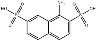 1-amino-2,7-naphthalenedisulfonic acid Struktur