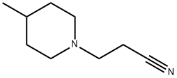 3-(4-methylpiperidin-1-yl)propanenitrile Structure