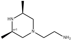 1-Piperazineethanamine,3,5-dimethyl-,(3R,5S)-rel-(9CI) Structure