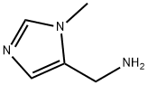 (1-甲基-咪唑-5-基）甲胺, 486414-86-2, 结构式