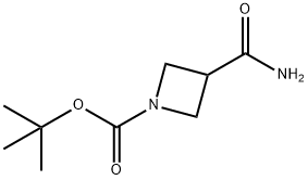 N-BOC-氮杂环丁烷-3-甲酰胺, 486415-29-6, 结构式