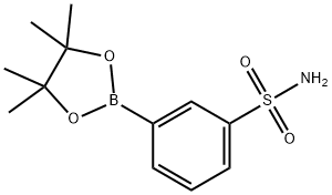 3-(4,4,5,5-テトラメチル-1,3,2-ジオキサボロラン-2-イル)ベンゼンスルホンアミド 化学構造式