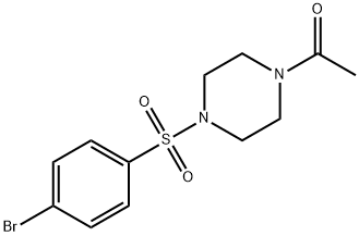 4-(4-ACETYLPIPERAZINOSULFONYL)BROMOBENZENE 结构式