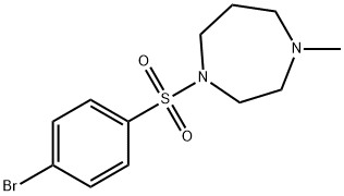 1-[(4-溴苯基)磺酰基]-4-甲基哌嗪 结构式