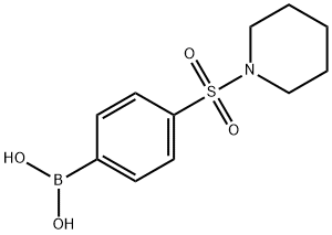 4-(哌啶-1-基磺酰)苯基硼酸, 486422-58-6, 结构式