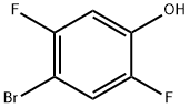 4-ブロモ-2,5-ジフルオロフェノール 化学構造式