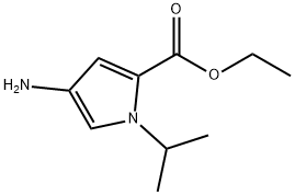 1H-Pyrrole-2-carboxylicacid,4-amino-1-(1-methylethyl)-,ethylester(9CI) 结构式