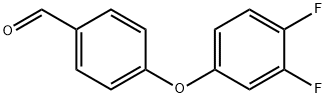 4-(3,4-ジフルオロフェノキシ)ベンズアルデヒド 化学構造式
