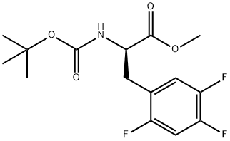 METHYL (2R)-2-[(TERT-BUTOXYCARBONYL)AMINO]-3-(2,4,5-TRIFLUOROPHENYL)PROPANOATE Structure