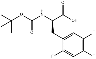 BOC-D-2,4,5-三氟苯丙氨酸 结构式