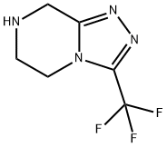 3-(Trifluoromethyl)-5,6,7,8-tetrahydro-[1,2,4]triazolo[4,3-a]pyrazine Structure