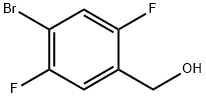 (4-ブロモ-2,5-ジフルオロフェニル)メタノール 化学構造式