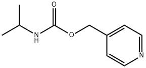 Isopropylcarbamic acid 4-pyridinylmethyl ester Structure