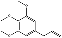 1-(2-プロペニル)-3,4,5-トリメトキシベンゼン 化学構造式