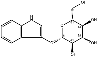3-吲哚基-beta-D-吡喃葡萄糖苷,487-60-5,结构式