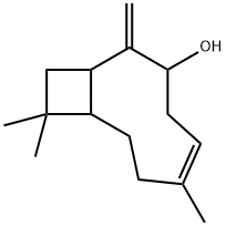 6,10,10-Trimethyl-2-methylenebicyclo[7.2.0]undec-5-en-3-ol 结构式