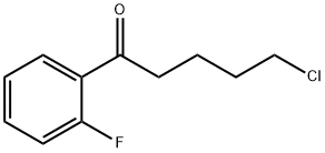5-CHLORO-1-(2-FLUOROPHENYL)-1-OXOPENTANE Structure