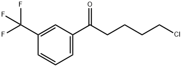 5-CHLORO-1-OXO-1-(3-TRIFLUOROMETHYLPHENYL)PENTANE Structure