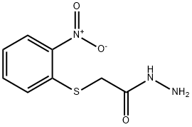 2-(2-硝基苯基)硫代乙酮肼,4871-40-3,结构式