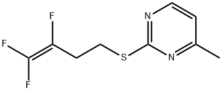 4-Methyl-2-[(3,4,4-trifluoro-3-butenyl)thio]pyrimidine Struktur