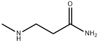 3-(甲基氨基)丙酰胺 结构式