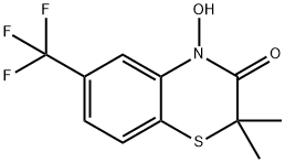 4-Hydroxy-2,2-dimethyl-6-(trifluoromethyl)-2H-1,4-benzothiazin-3(4H)-one Structure