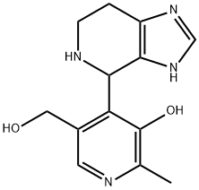 3-Pyridinemethanol,  5-hydroxy-6-methyl-4-(4,5,6,7-tetrahydro-1H-imidazo[4,5-c]pyridin-4-yl)-  (8CI,9CI) Structure