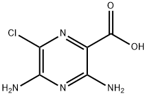 3,5-二氨基-6-氯吡嗪-2-羧酸 结构式