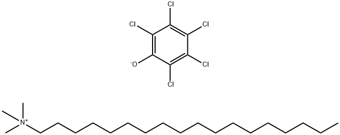 Octadecyltrimethylammonium pentachlorophenate Struktur